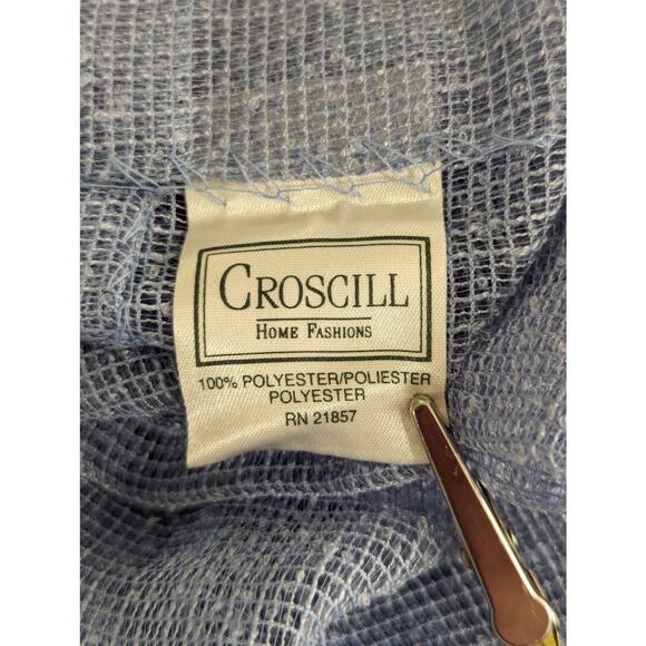 CROSCILL HOME FASHIONS! HYDRANGEA BLUE 21 FOOT LENGTH DRAPERY PANEL, 52" WIDE! - Picture 7 of 10